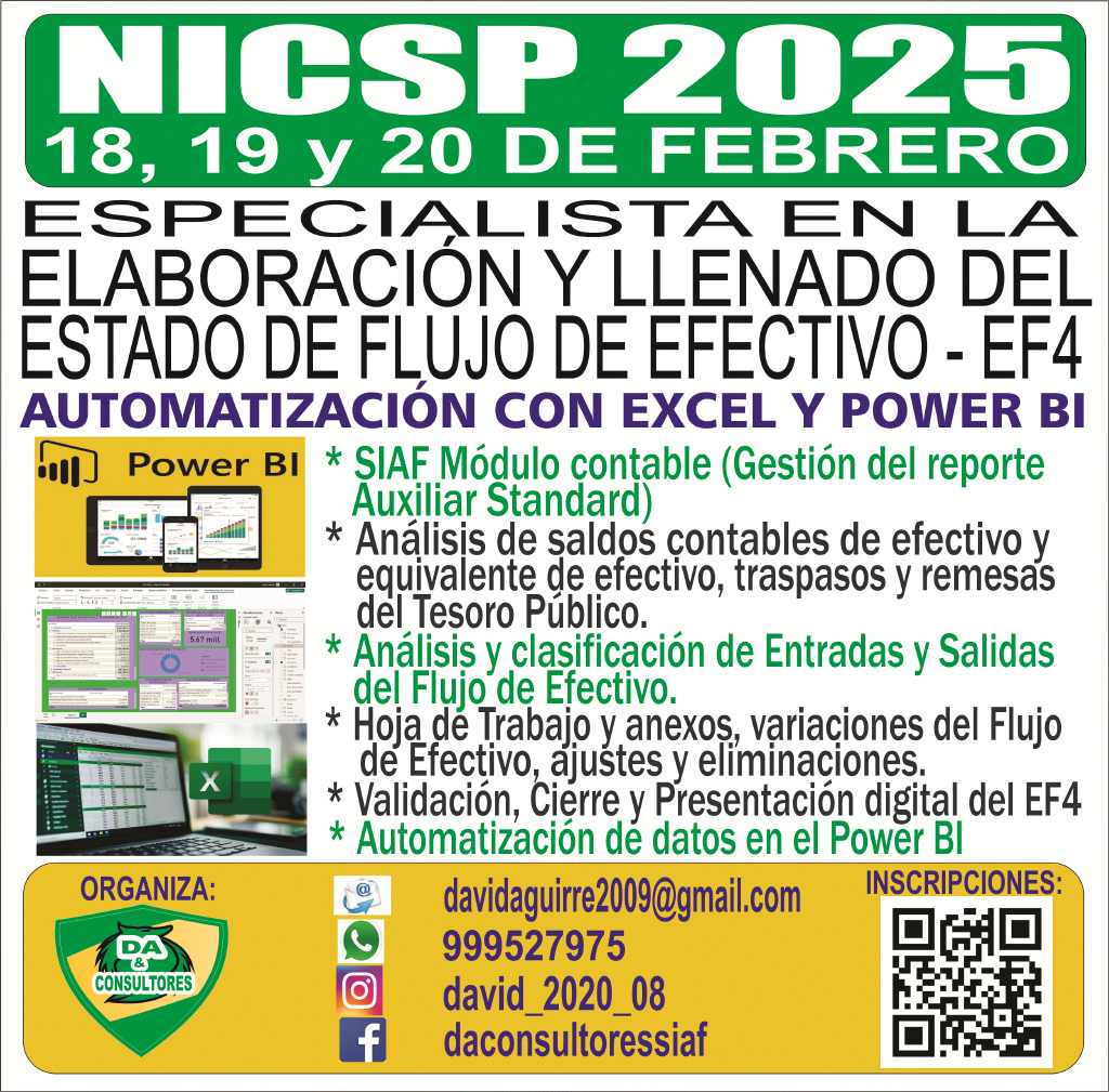 ELABORACIÓN Y LLENADO DEL ESTADO DE FLUJO DE EFECTIVO CON APLICACION DE LA INTELIGENCIA ARTIFICIAL DEL MICROSOFT EXCEL Y POWER BI